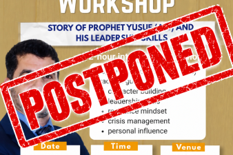 Islamic Leadership Workshop Postponed